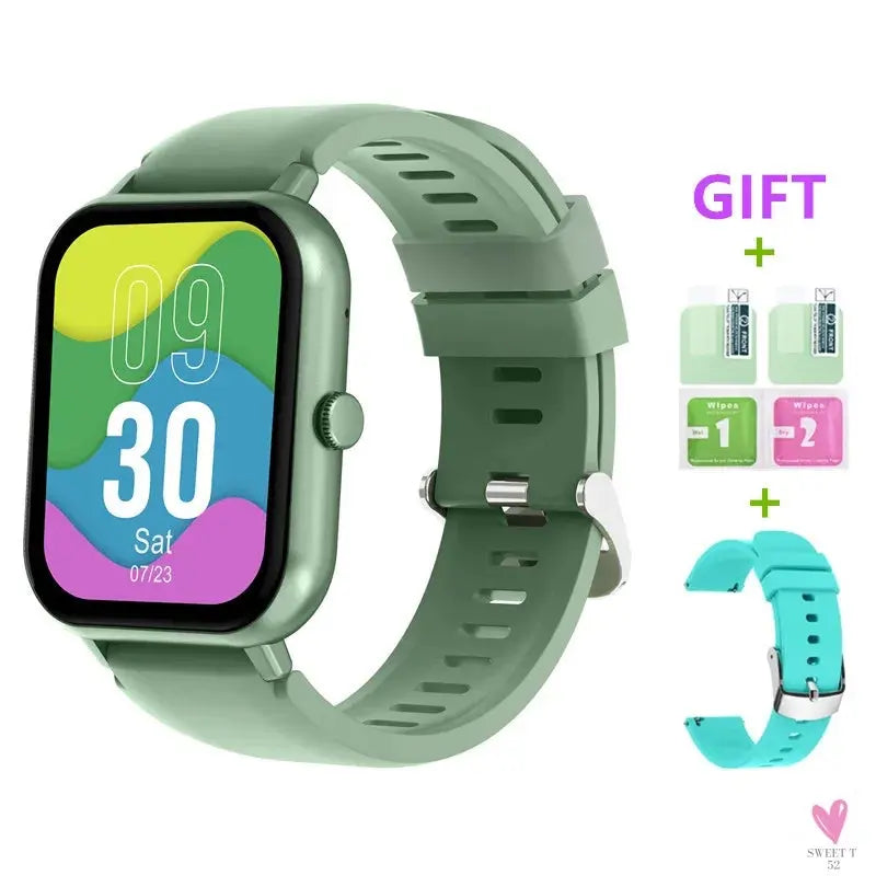 2024 Bluetooth Call Watch 9, Smart Watch for Men/Women/Boys & Girls: Tracker, Blood Pressure, Heart Rate-fitness monitor-SWEET T 52