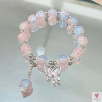 2025 New Trendy Red Beaded Chain Bracelet for Women. Simple Hollow Butterfly Pendant Bracelet Jewelry Sweet T 52