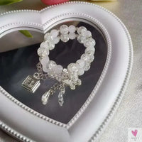 2025 New Trendy Red Beaded Chain Bracelet for Women. Simple Hollow Butterfly Pendant Bracelet Jewelry Sweet T 52