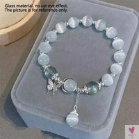 2025 New Trendy Red Beaded Chain Bracelet for Women. Simple Hollow Butterfly Pendant Bracelet Jewelry Sweet T 52