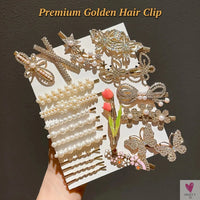 20pcs Women's Temperament Butterfly Rhinestone Bead Hair Clip Set Back of Head Side Broken Hair Clip SWEET T 52