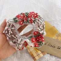 Women's fashion simple embroidery flower headband