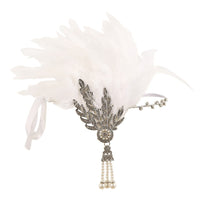 Vintage Feather Flapper/Masquerade Headband for Women