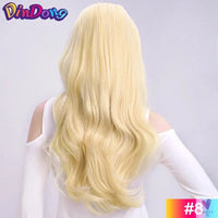 24" Synthetic Half Wigs With Clip in Hair Extensions, Long Wavy Hair, 3/4 Wigs, Heat Resistant Sweet T 52