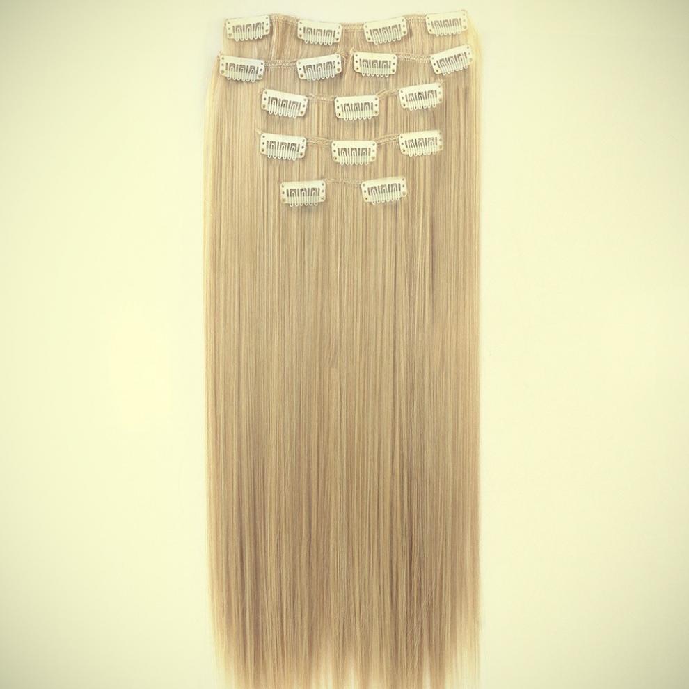 Clip-in Human Hair Extension Sets/Synthetic Hair Extension Sets for Women