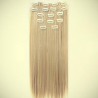 Clip-in Human Hair Extension Sets/Synthetic Hair Extension Sets for Women