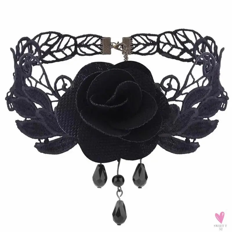 26 models Lace choker necklaces Gland De Tatouage Choker Collier Noir Dentelle Choker Collier Vintage Femmes Bijoux De Mariage Sweet T 52