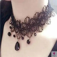 26 models Lace choker necklaces Gland De Tatouage Choker Collier Noir Dentelle Choker Collier Vintage Femmes Bijoux De Mariage Sweet T 52