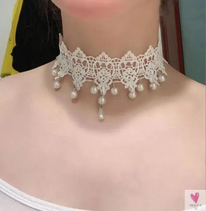 26 models Lace choker necklaces Gland De Tatouage Choker Collier Noir Dentelle Choker Collier Vintage Femmes Bijoux De Mariage Sweet T 52