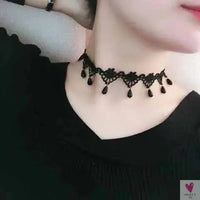 26 models Lace choker necklaces Gland De Tatouage Choker Collier Noir Dentelle Choker Collier Vintage Femmes Bijoux De Mariage Sweet T 52