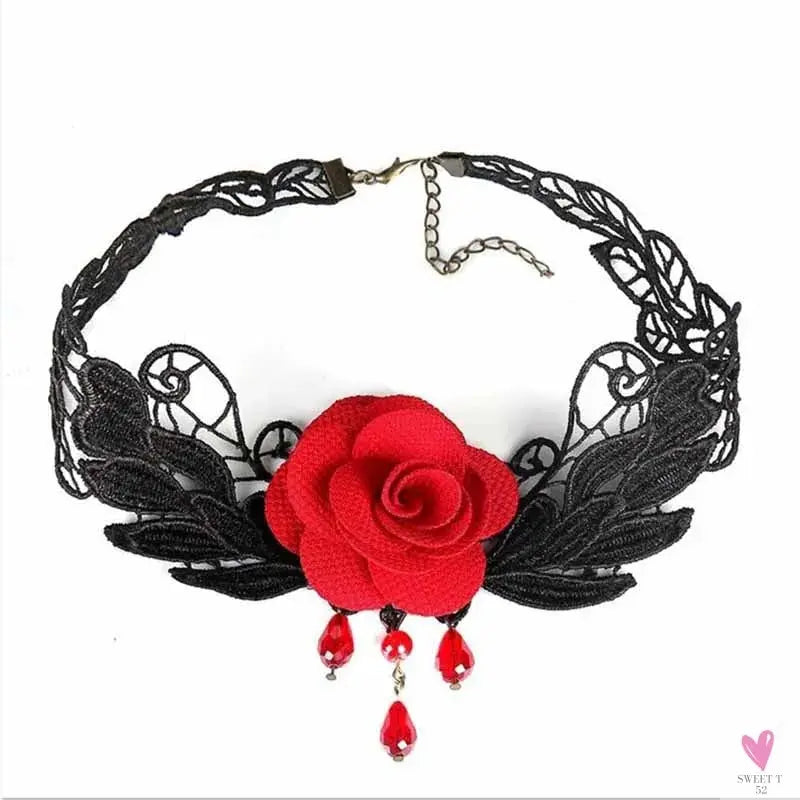 26 models Lace choker necklaces Gland De Tatouage Choker Collier Noir Dentelle Choker Collier Vintage Femmes Bijoux De Mariage Sweet T 52