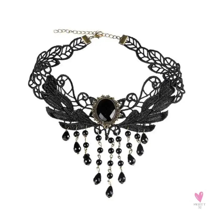 26 models Lace choker necklaces Gland De Tatouage Choker Collier Noir Dentelle Choker Collier Vintage Femmes Bijoux De Mariage Sweet T 52