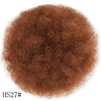 Kinky Curly Large Afro Fluffy Hair Piece and Micro-Curly Wig Hair Piece - 2 Sizes