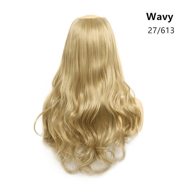 Wavy U Part Clip-In Hair Extensions for Women