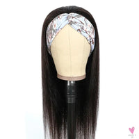 3/4 Half Wigs - Straight Human Hair HeadBand Wigs, Long Malaysian Remy Hair, Glueless, Full Machine Made Wigs for Women & Girls-hair accessories-SWEET T 52
