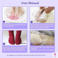 3/6 Pair Exfoliating Feet Mask Exfoliating Foot Peel Mask Socks - Pedicure Peeling Dead Skin Remover, Moisturizing Sweet T 52