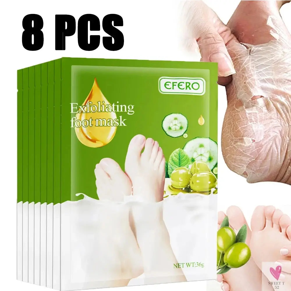 3/6 Pair Exfoliating Feet Mask Exfoliating Foot Peel Mask Socks - Pedicure Peeling Dead Skin Remover, Moisturizing Sweet T 52