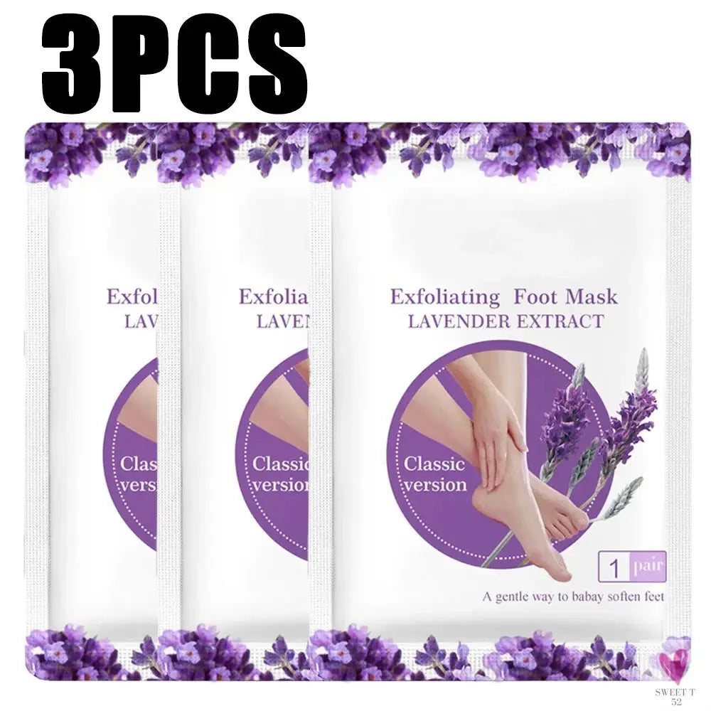 3/6 Pair Exfoliating Feet Mask Exfoliating Foot Peel Mask Socks - Pedicure Peeling Dead Skin Remover, Moisturizing Sweet T 52