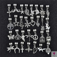 30 Pcs Hair Clips/Rings, Mixed Styles, for Hair Braids, Dreadlocks and Twists. Unisex-hair accessories-SWEET T 52