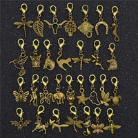 30 Pcs Hair Clips/Rings, Mixed Styles, for Hair Braids, Dreadlocks and Twists. Unisex-hair accessories-SWEET T 52