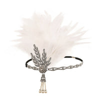Vintage Feather Flapper/Masquerade Headband for Women