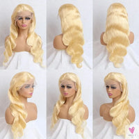 360 Lace Frontal Wigs - 613 Blonde 13x4/13x6 Body Wave Lace Front Wig.  Pre-plucked Brazilian Lace Front Human Hair Wigs. Sweet T 52