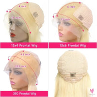 360 Lace Frontal Wigs - 613 Blonde 13x4/13x6 Body Wave Lace Front Wig.  Pre-plucked Brazilian Lace Front Human Hair Wigs. Sweet T 52