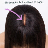Human Hair Lace Wig with Bangs for Women