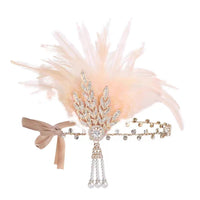 Vintage Feather Flapper/Masquerade Headband for Women