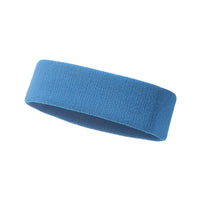 Wide Sports Anti-Sweat Headband with Elastic, Solid Colors