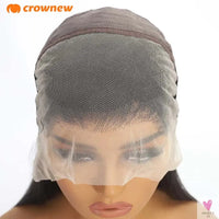 4C kinky Edges Wig Natural Hairline Bleached Knots Straight Human Hair Wigs 13x4 HD Lace Frontal Wig Glueless Wigs Human Hair Sweet T 52