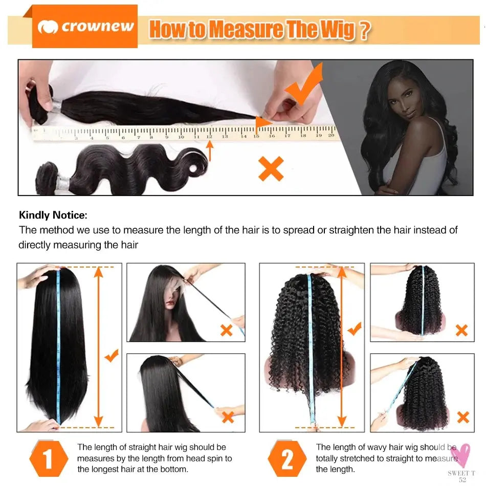 4C kinky Edges Wig Natural Hairline Bleached Knots Straight Human Hair Wigs 13x4 HD Lace Frontal Wig Glueless Wigs Human Hair Sweet T 52