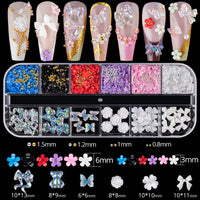 Nail Ornaments - Bow/Pearl Accessories Suite