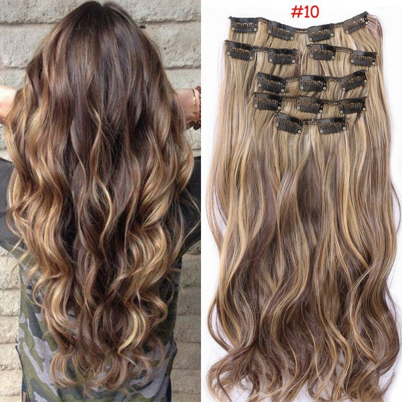 Clip-in Human Hair Extension Sets/Synthetic Hair Extension Sets for Women
