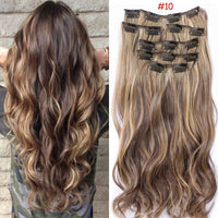 Clip-in Human Hair Extension Sets/Synthetic Hair Extension Sets for Women