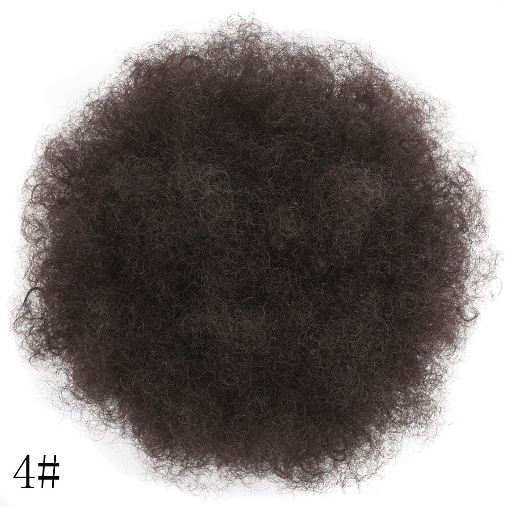 Kinky Curly Large Afro Fluffy Hair Piece and Micro-Curly Wig Hair Piece - 2 Sizes