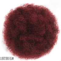 Kinky Curly Large Afro Fluffy Hair Piece and Micro-Curly Wig Hair Piece - 2 Sizes