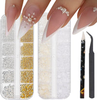 Nail Ornaments - Bow/Pearl Accessories Suite