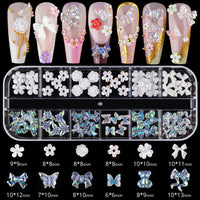Nail Ornaments - Bow/Pearl Accessories Suite