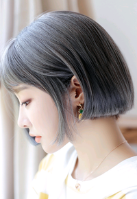 New Women's Bobo Wig - Realistic Short Straight Hair with Bangs