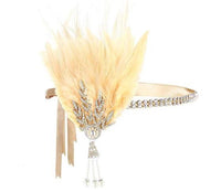 Vintage Feather Flapper/Masquerade Headband for Women