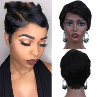 European And American Short Human Hair Wig for Women, Daily Use