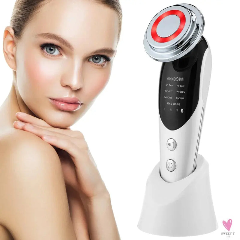 7 in 1 Face Lifting Device EMS Microcurrent Skin Rejuvenation LED Facial Neck Firming Massager Face Beauty Care Apparatus Sweet T 52
