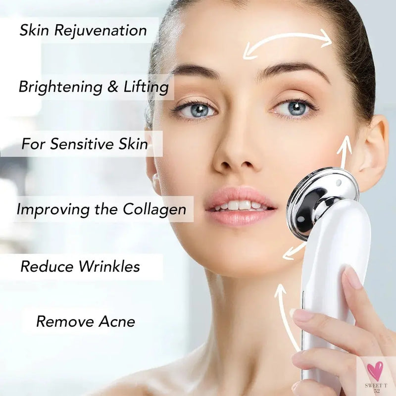 7 in 1 Face Lifting Device EMS Microcurrent Skin Rejuvenation LED Facial Neck Firming Massager Face Beauty Care Apparatus Sweet T 52