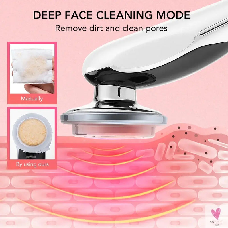 7 in 1 Face Lifting Device EMS Microcurrent Skin Rejuvenation LED Facial Neck Firming Massager Face Beauty Care Apparatus Sweet T 52