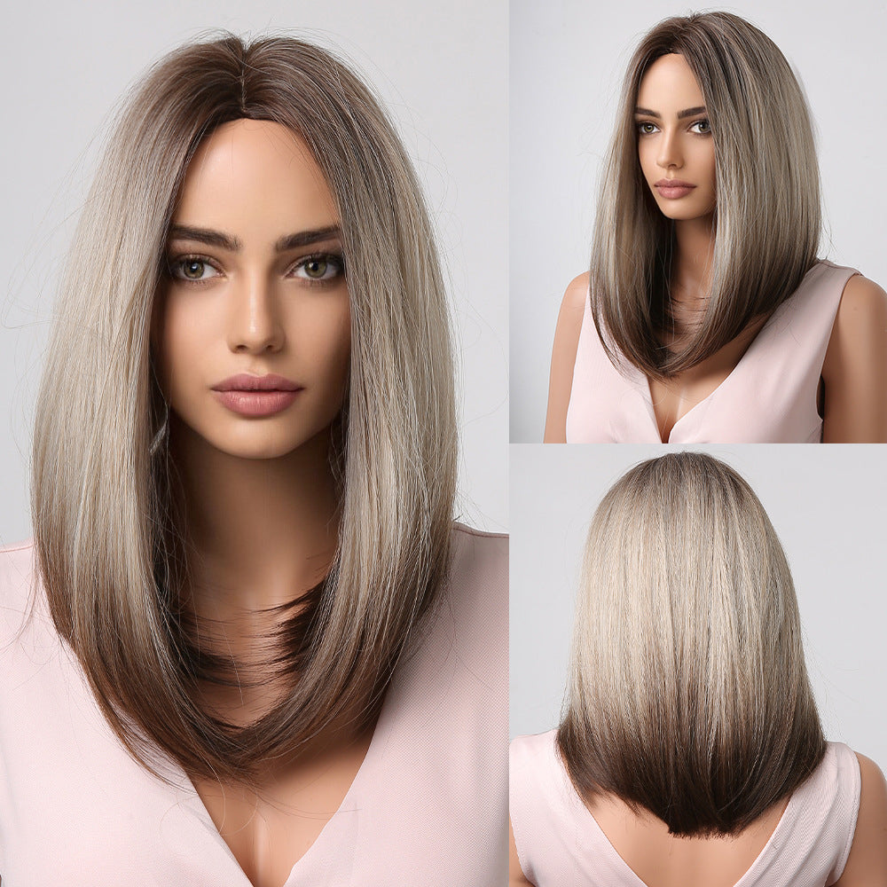 Women's Gradient Bob Wigs - Synthetic High Temperature Fiber, Daily Use
