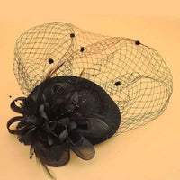 Fascinator Hair Accessory for Women, Handmade, in Black or White
