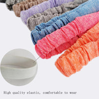 5-Piece Anti-Slip Sports Sweat-Absorbing Headbands, Elastic Yoga, Fitness, Running Headbands - Unisex