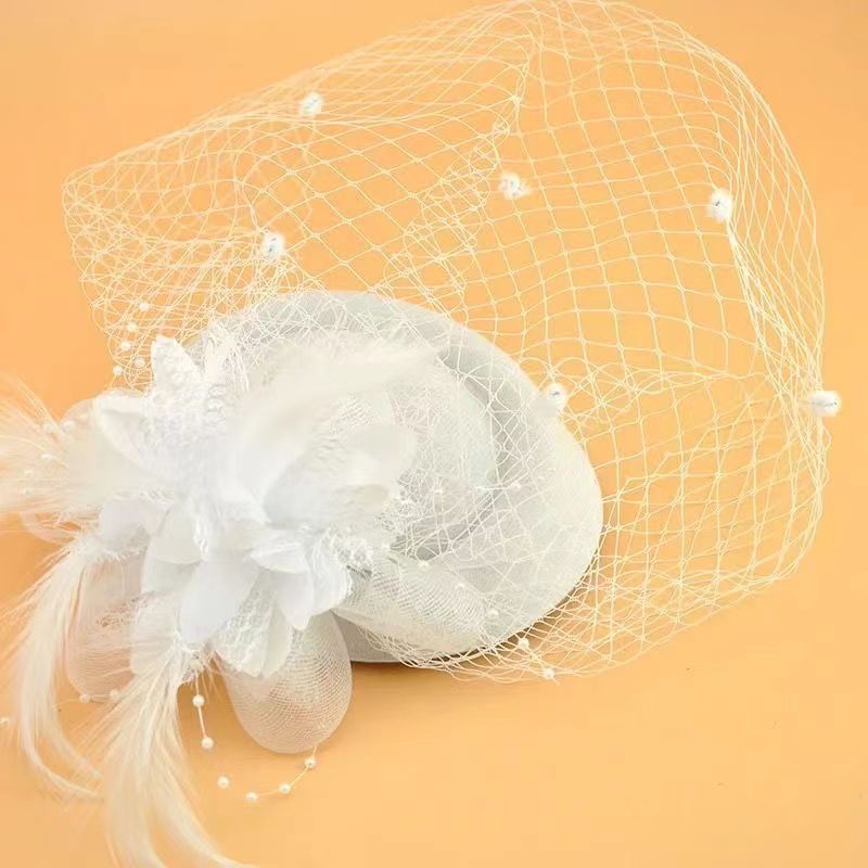 Fascinator Hair Accessory for Women, Handmade, in Black or White