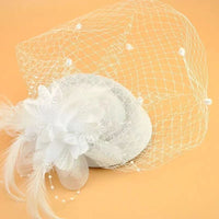 Fascinator Hair Accessory for Women, Handmade, in Black or White